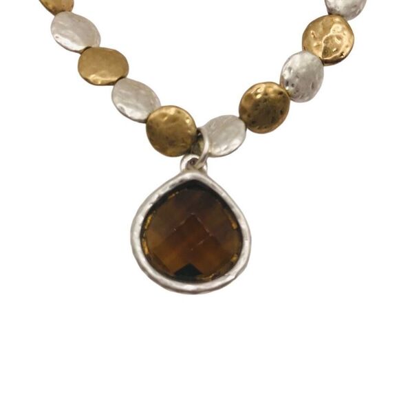 Arden Crystal Tear Drop Charm Stretch Bracelet - Picture 4 of 7